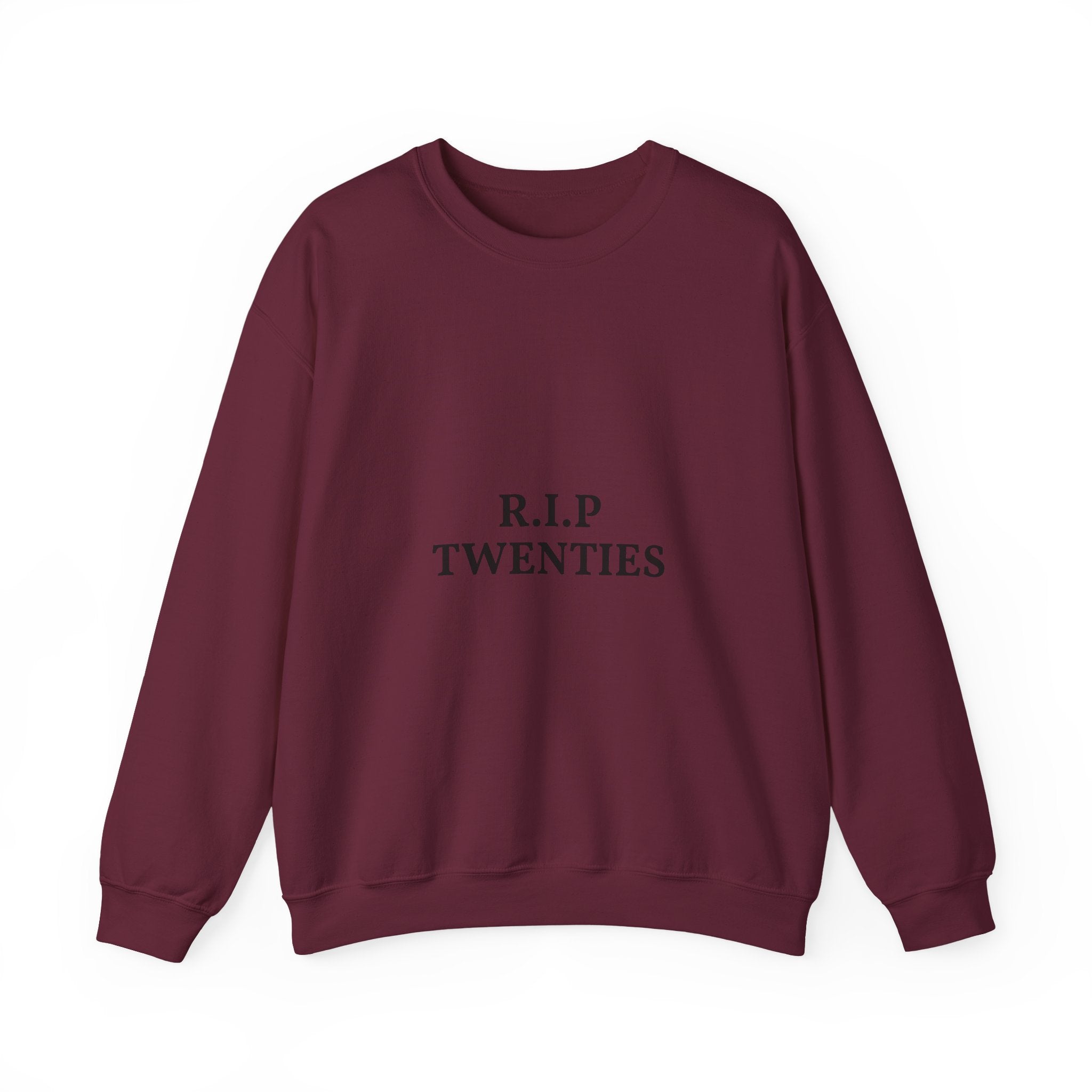 Maroon sweatshirt on a white background