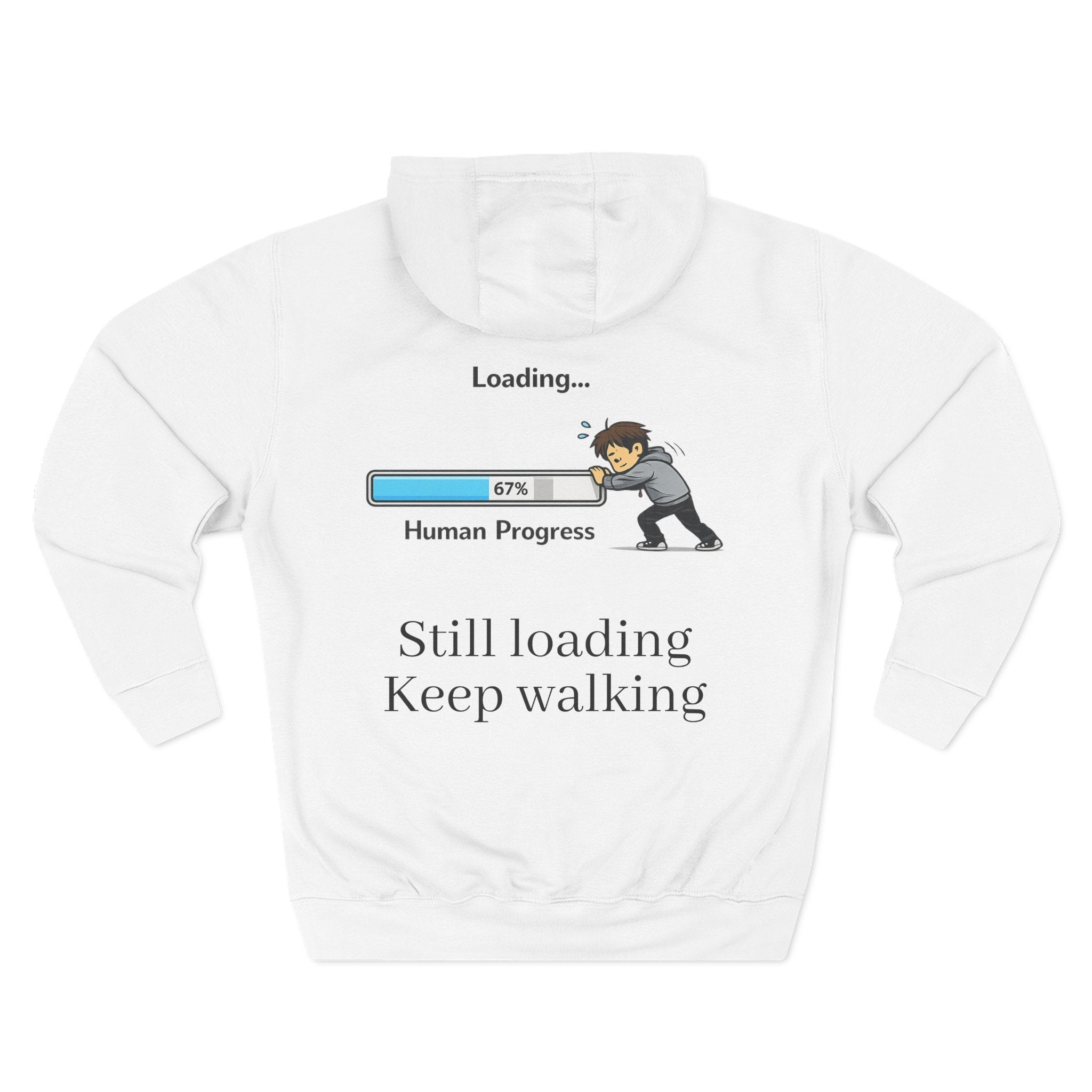 Loading Human Progress Hoodie — Motivational Progress Bar Pullover