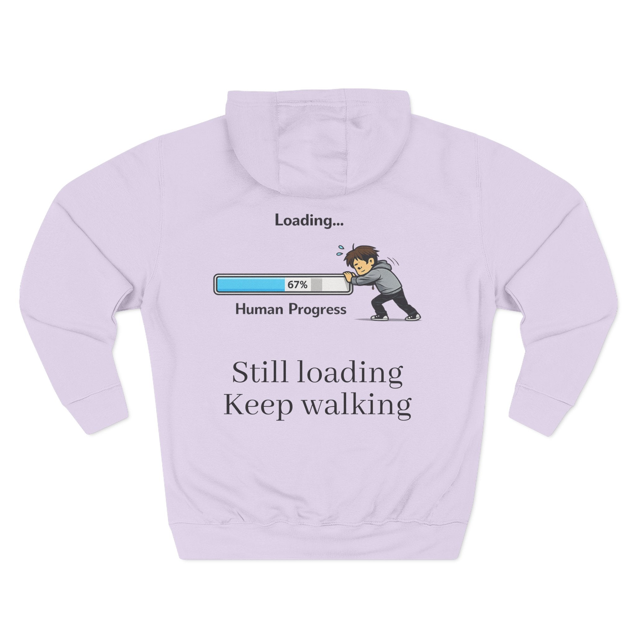 Loading Human Progress Hoodie — Motivational Progress Bar Pullover