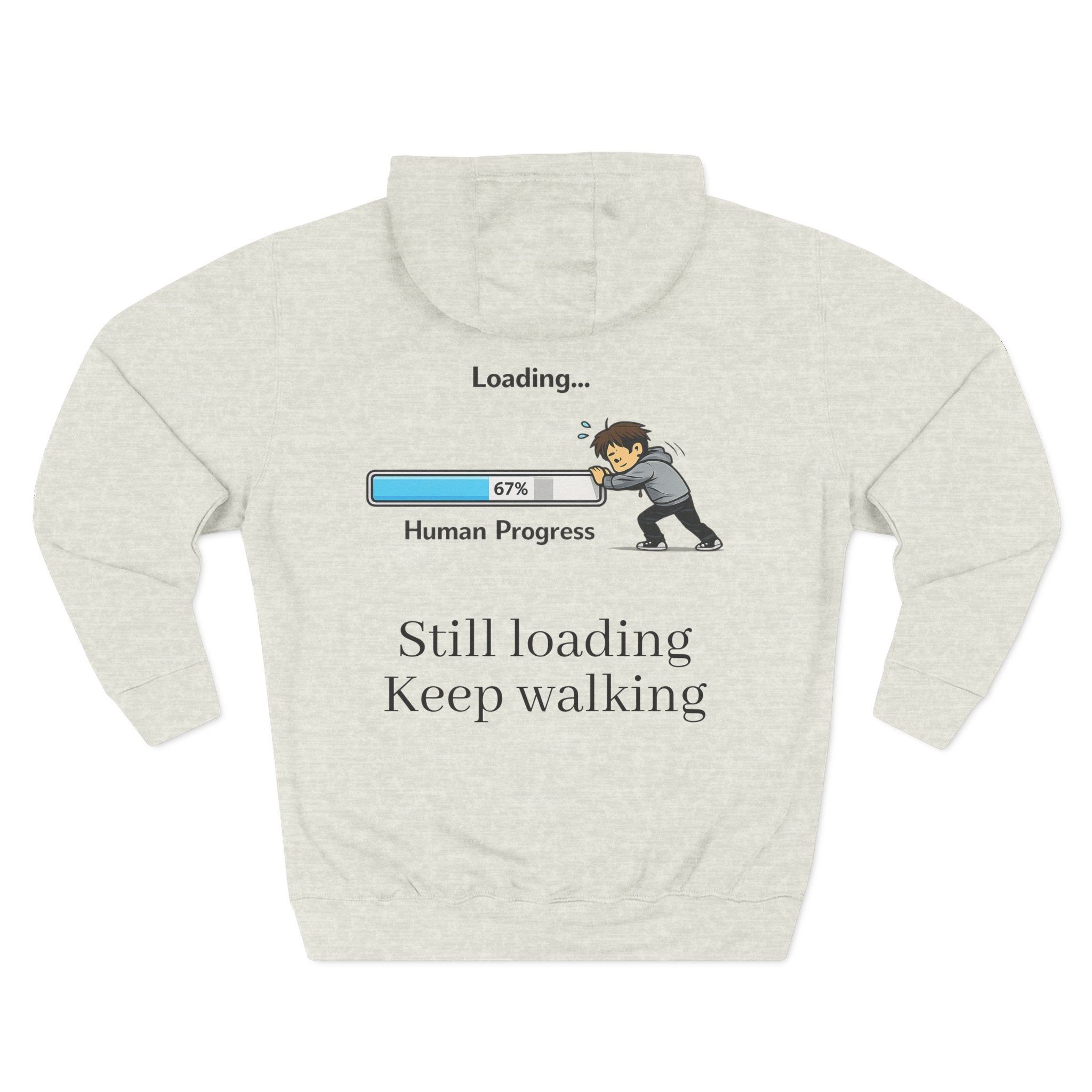 Loading Human Progress Hoodie — Motivational Progress Bar Pullover